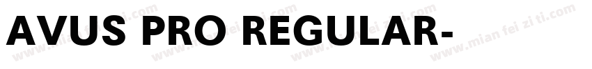 AVUS PRO REGULAR字体转换